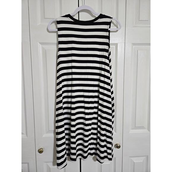 Time and tru xl women's black and white striped dress - Picture 5 of 10
